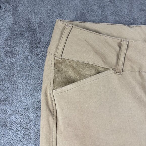 Equine Couture Women Sportif Schooling Breeches Riding Pants Tan Size 30 H285 - Picture 5 of 12